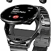 Haino Teko 12 Waterproof Smart Watch with Built-in Wireless Earbuds, Large AMOLED Display, 3 Pairs of Straps and Charging Cable Designed for Men - Black