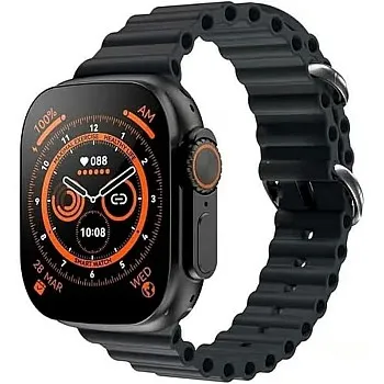 T900 Ultra NFC Smart Watch Bluetooth Call Wireless Charging Sport Smartwatch (Black)