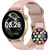 cardoO Smart Watch X Orbit, Round 1.6” AMOLED Display, Bluetooth Calling, Fitness & Health Tracker with Heart, Sleep & SpO2 Monitoring, 100+ Sports Modes – Waterproof, iOS & Android Compatible -Gold