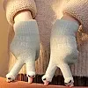 1 Pair Women Cute Cartoon Touchscreen Winter Gloves - Warm Full Finger Gloves with Elastic Design and Soft Lining for Cold - Suitable for Outdoor Activities and Daily Use