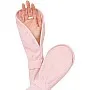AmazingEGP | Women's Fingerless UV Protection Driving Gloves, White and Gray, Polyester, 24x10cm, Breathable Lightweight Anti-Slip