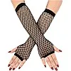 Fishnet Gloves for Women |amazingEGP| and Girls Long Mesh Fingerless Gloves In Theme Party Costume Accessories