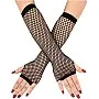 Fishnet Gloves for Women |amazingEGP| and Girls Long Mesh Fingerless Gloves In Theme Party Costume Accessories