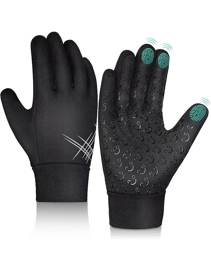 قفازات رياضية دافئة للشتاء للاطفال - قفازات حرارية مقاومة للماء للطقس البارد لركوب الدراجات والتزلج على الجليد وكرة القدم للاطفال من سن 4