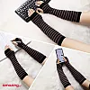 THE PACK Pair Winter Fingerless Long Knit Gloves Thumb Piercing Arm Warmer Gloves for Women Girls