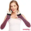 THE PACK Pair Winter Fingerless Long Knit Gloves Thumb Piercing Arm Warmer Gloves for Women Girls