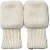 Women's Plush Gloves Half Finger Gloves Autumn Winter Warm Gloves