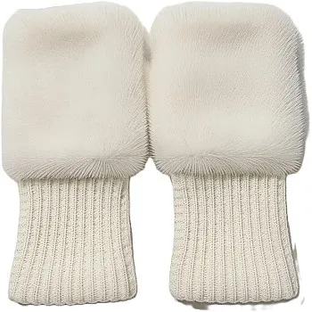 Women's Plush Gloves Half Finger Gloves Autumn Winter Warm Gloves