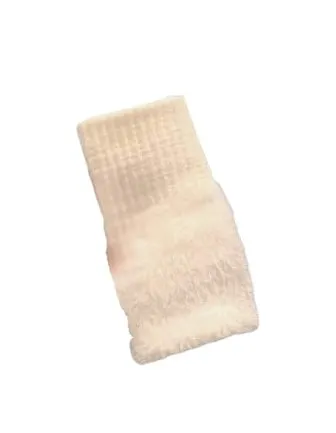 Women's Winter Gloves Velvet Fingerless Gloves Soft Knitted Wrist Gloves for Writing Multicolor White Pink Beige Black, One Size