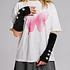fashion mania Arm Warmers Y2K Star Arm Gloves Knitted Long Fingerless Gloves Black Arm Warmer for Women Goth Punk Cosplay Accessories
