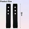 fashion mania Arm Warmers Y2K Star Arm Gloves Knitted Long Fingerless Gloves Black Arm Warmer for Women Goth Punk Cosplay Accessories