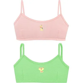 Charmaine Girls Crop Top Comfort Bra (pack of 2)