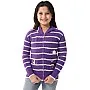 Andora girls Hooded Neck Striped Pullover Sweater (pack of 1)