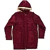 Andora girls Parka Jacket With Fur Hoodie For Girls - Burgundy Jacket