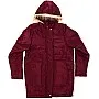 Andora girls Parka Jacket With Fur Hoodie For Girls - Burgundy Jacket