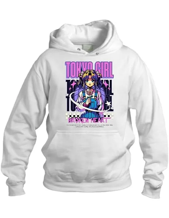 kawaii anime girl cute hoodie white15