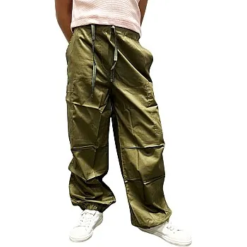 Jodi Mini | Elastic Waist Cargo Pants | Olive | Sutitable for Girls