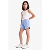 DeFacto Mädchen Shorts mit elastischem Bund bedruckt, blu, 8/9 Yıl