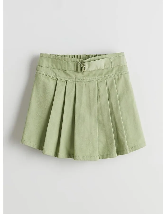 LC Waikiki Elastic Waist Pleated Girl's Shorts Skirt