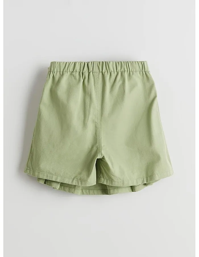 LC Waikiki Elastic Waist Pleated Girl's Shorts Skirt