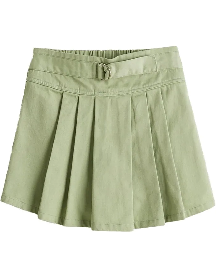 LC Waikiki Elastic Waist Pleated Girl's Shorts Skirt