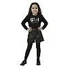 Sika Leather Shorts For Girls-Black-3Years