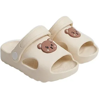 LC Waikiki Girls' Teddy Bear Figure Beach Sliders