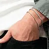 إسورة من زووي واي للرجال، مصنوعة من الستانلس ستيل، بلون فضي وتصميم بسيط، مقاس موحد