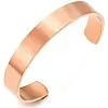 Pure Copper Wristband - Simple Stainless Steel Bracelet for Men and Women, Fashion Style