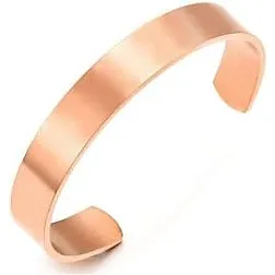 Pure Copper Wristband - Simple Stainless Steel Bracelet for Men and Women, Fashion Style