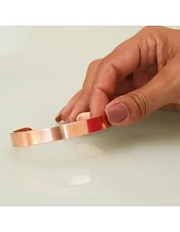 Pure Copper Wristband - Simple Stainless Steel Bracelet for Men and Women, Fashion Style