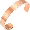 Pure Copper Wristband - Simple Stainless Steel Bracelet for Men and Women, Fashion Style