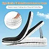 4D Cloud-Like Comfort Soles for Men - Soft Memory Foam Cushioning Insoles - Trim to Fit Steppers Insoles with Arch Support for Foot Pain Relief and Fatigue Reduction(US M 7.5-10.5)