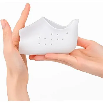 Concealed Footbed Enhancers Invisible Height Increase Soft Silicone Heel Insoles, Heel Lifting Comfortable Heel Cover For Women Men (Increase 2.5Cm, A-White With Holes)