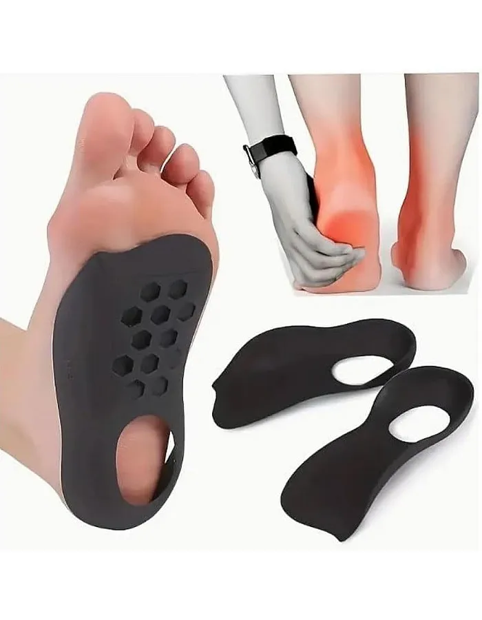 fashion mania 1 Pair Orthotic Insoles For Flat Feet, O-Shaped Legs, And Plantar Fasciitis - Unisex Arch Support Shoe Inserts (L(40-45))