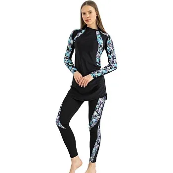 LIBRA SPORT Womens Asymmetrical Basic Two Piece Swimsuit