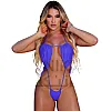 MANIKAN Women's Lingerie One Piece Monokini Swimsuit Halter Neck Design