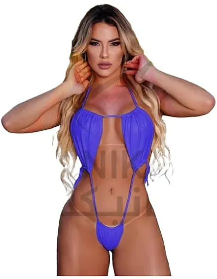 MANIKAN Women's Lingerie One Piece Monokini Swimsuit Halter Neck Design