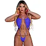 MANIKAN Women's Lingerie One Piece Monokini Swimsuit Halter Neck Design