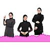 ملابس سباحة للنساء والبنات بوركينى 3 قطع توب كم طويل وبنطلون وتربون عالى الجودة كود 25WL218G1