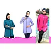 Women Girls Burkini Swimwear 3 Pieces Long Sleeve Top Pants Turban High Quality Code 25WL218G1