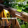 Bukela Solar Deck Lights Outdoor 16 Pack Solar Step Lights Waterproof Led Solar Lights for Outdoor Stairs Step Fence Yard Patio and Pathway
