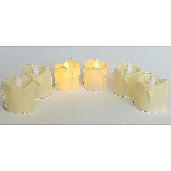 Generic LED Battery Operated Candle - 6 Pieces - 4cm