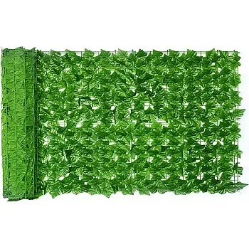 BUYGOO Garden Fence Screening 3 * 0.5m Ivy Trellis Artificial Leaves Garden Screening Fence Privacy Screen Garden Artificial Plant Wall Panels, Artificial Hedge Screening Ivy Fence Panels Wall Panel