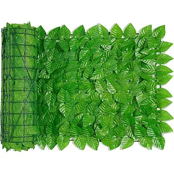 Elie&Eason FENCE PANEL, Artificial Leaf Privacy Fence Screen, Green Leaf Hedge Screening, 0.5x3m, Plastic, for Garden, Balcony Decoration