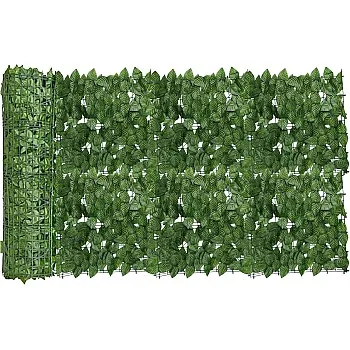 Ivy Leaf Screening Roll, Privacy Fence Screen, Artificial ivy Hedge Fence, Artificial Ivy Vine Leaf Decoration for Outdoor Decor, Garden screen (3m x 0.5m)