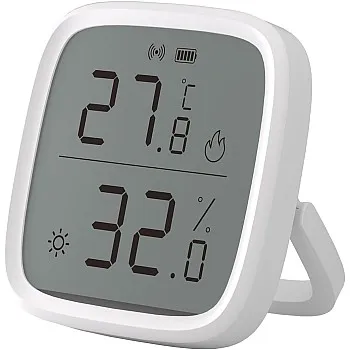 مستشعر درجة الحرارة والرطوبة بشاشة LCD من سونوف، مقياس حرارة لاسلكي SNZB-02D، متوافق مع بوابات بروتوكول زيجبي 3.0، يعمل مع اليكسا / جوجل هوم