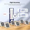 مستشعر درجة الحرارة والرطوبة بشاشة LCD من سونوف، مقياس حرارة لاسلكي SNZB-02D، متوافق مع بوابات بروتوكول زيجبي 3.0، يعمل مع اليكسا / جوجل هوم