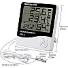 eWINNER Digital LCD Temperature Thermometer Hygrometer Humidity Meter Clock White HTC-2