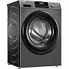 Haier 8 KG Front Loading Washing Machine, 525 mm Super Drum, BLDC Inverter Motor, Laser Welding, Steam, Silver, HW80-BP14929AS6